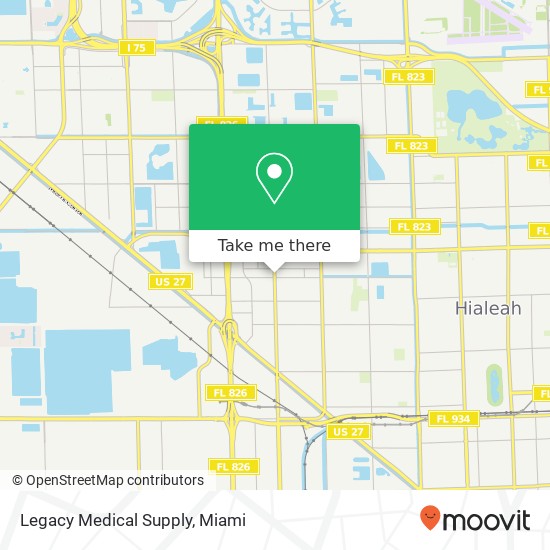 Mapa de Legacy Medical Supply