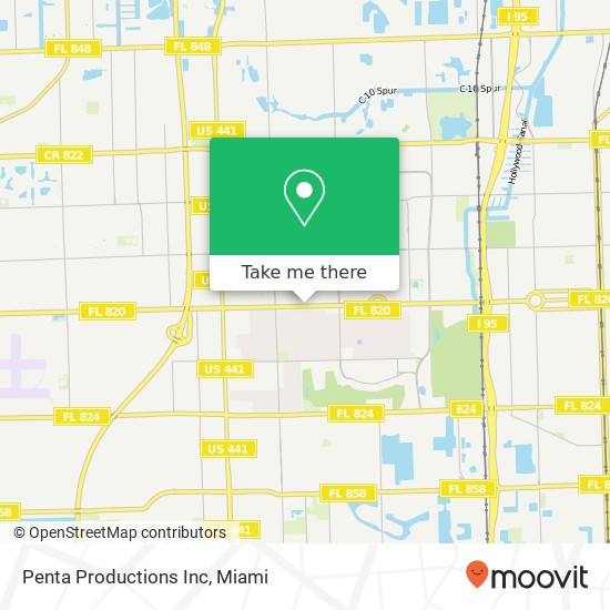 Penta Productions Inc map