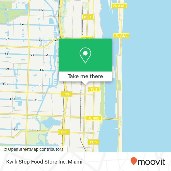 Kwik Stop Food Store Inc map