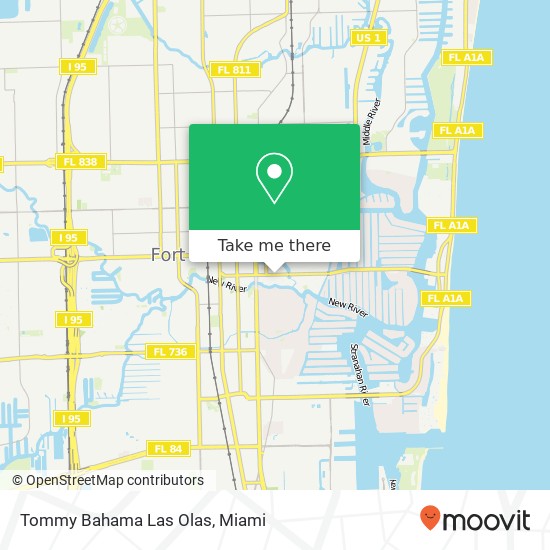 Tommy Bahama Las Olas map