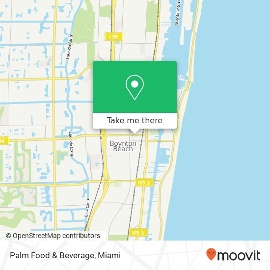 Palm Food & Beverage map