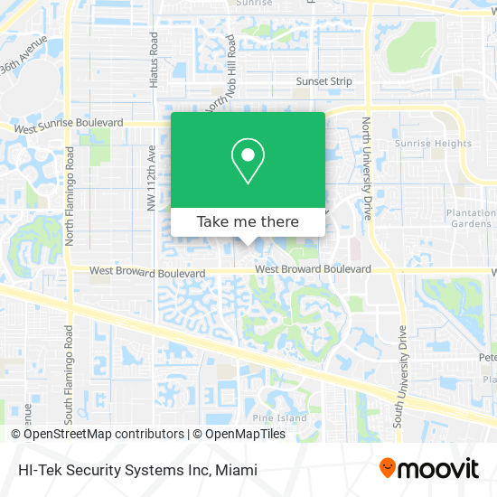 HI-Tek Security Systems Inc map