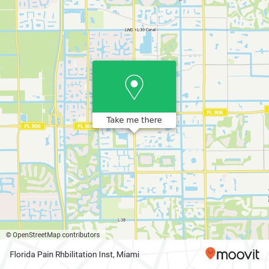 Mapa de Florida Pain Rhbilitation Inst