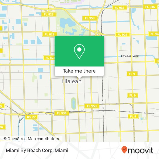 Miami By Beach Corp map