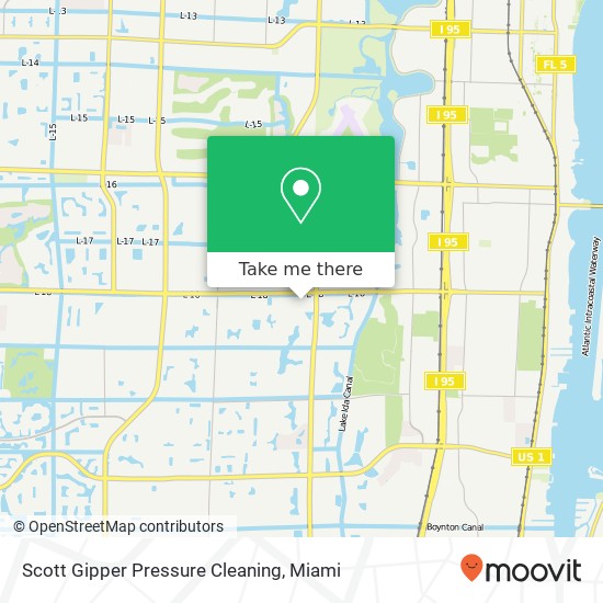 Mapa de Scott Gipper Pressure Cleaning
