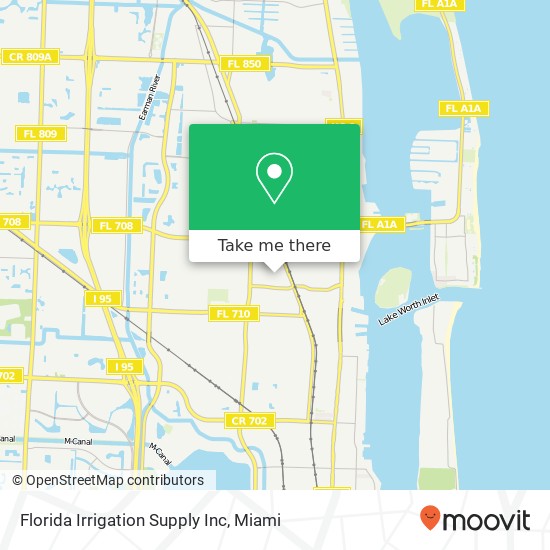 Mapa de Florida Irrigation Supply Inc