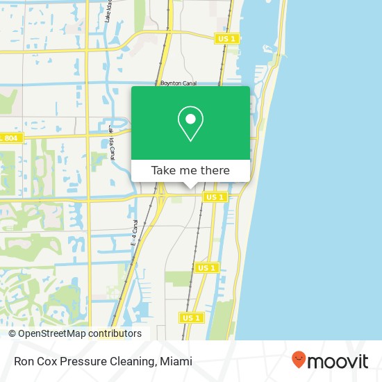 Mapa de Ron Cox Pressure Cleaning