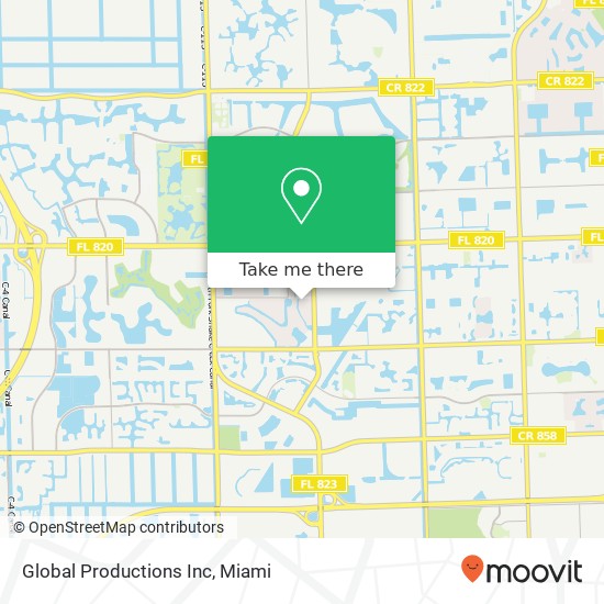 Global Productions Inc map