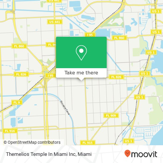 Mapa de Themelios Temple In Miami Inc