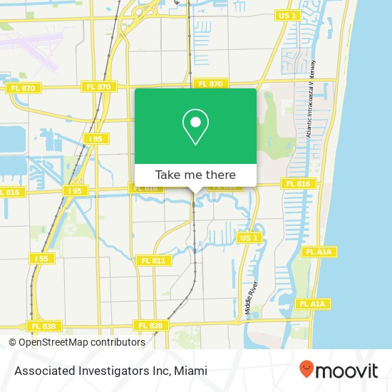 Mapa de Associated Investigators Inc