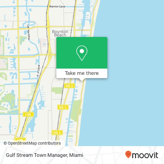 Mapa de Gulf Stream Town Manager