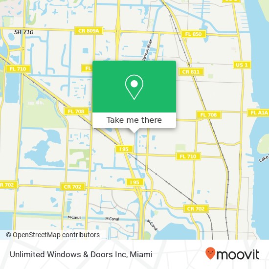 Mapa de Unlimited Windows & Doors Inc