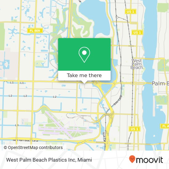 Mapa de West Palm Beach Plastics Inc