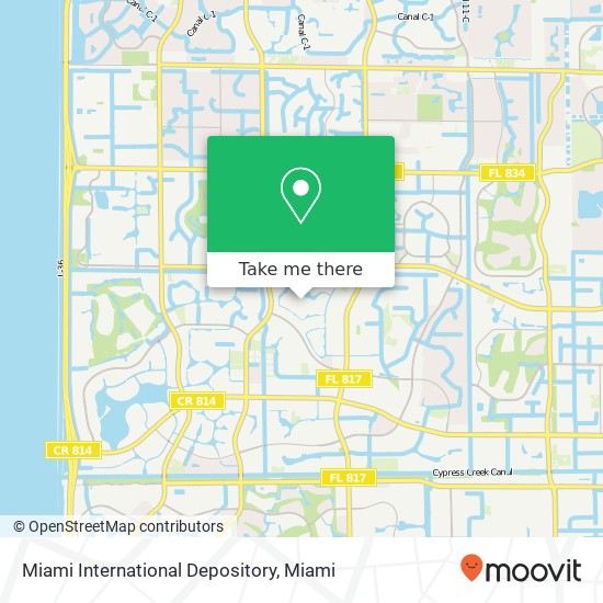 Miami International Depository map