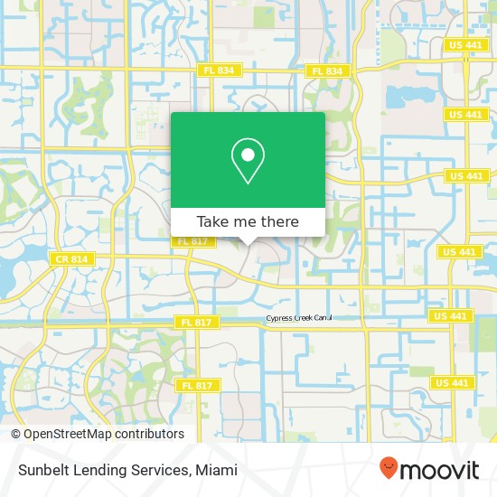 Mapa de Sunbelt Lending Services