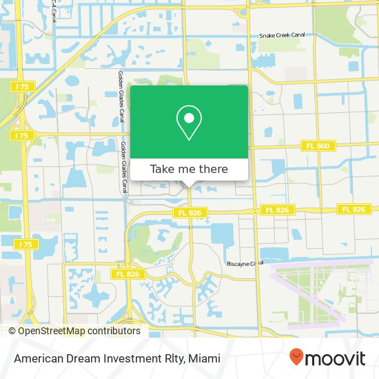American Dream Investment Rlty map