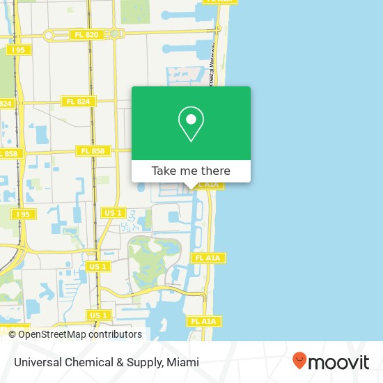 Universal Chemical & Supply map