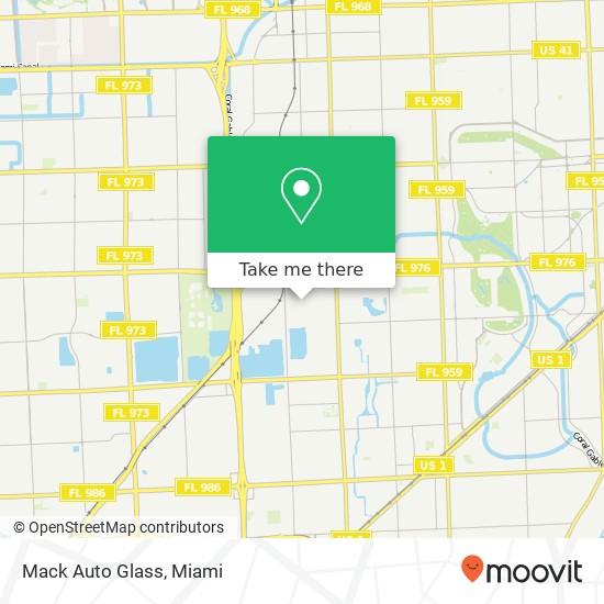Mapa de Mack Auto Glass