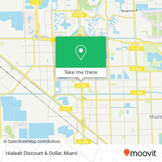 Mapa de Hialeah Discount & Dollar