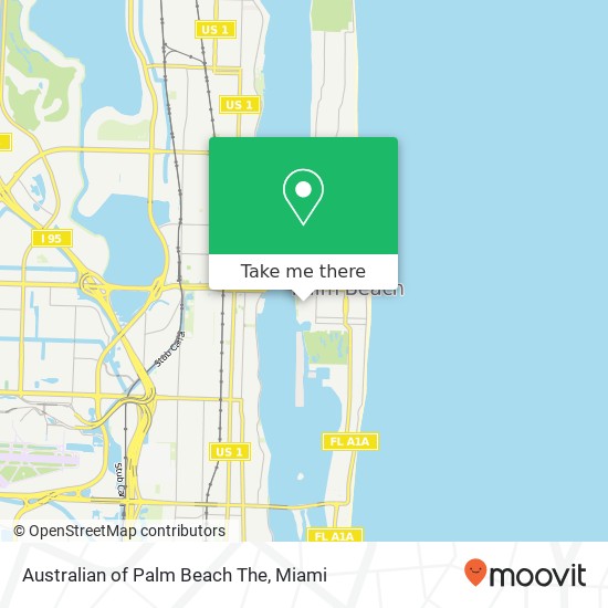 Mapa de Australian of Palm Beach The