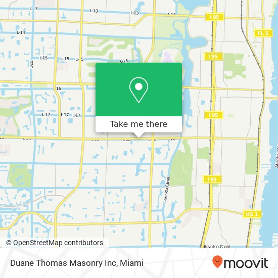 Duane Thomas Masonry Inc map