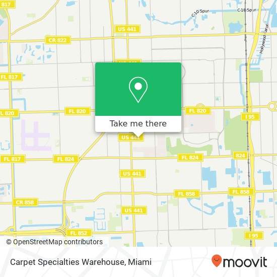 Mapa de Carpet Specialties Warehouse