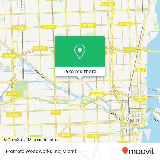 Mapa de Frometa Woodworks Inc