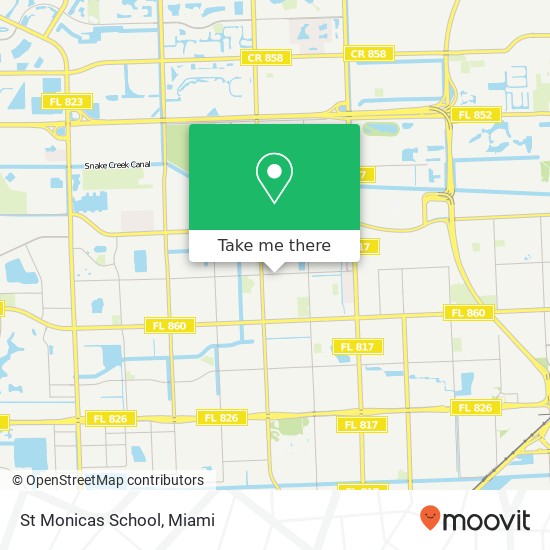 St Monicas School map