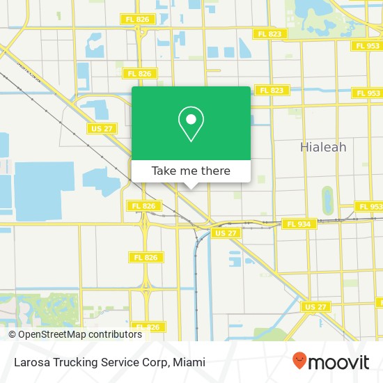 Larosa Trucking Service Corp map