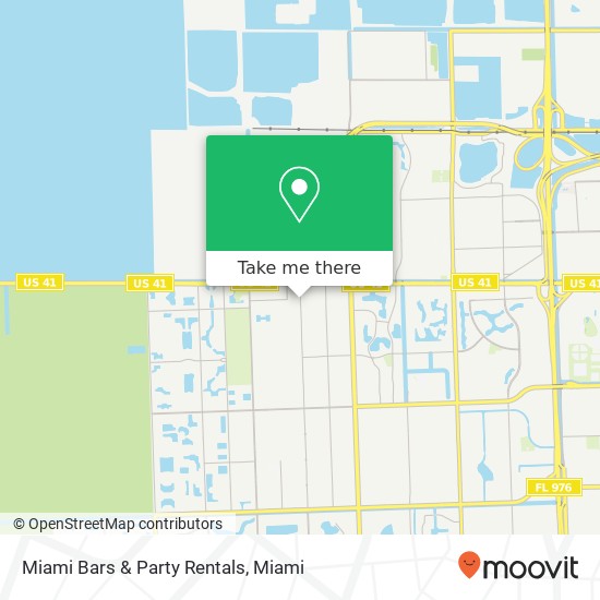 Miami Bars & Party Rentals map