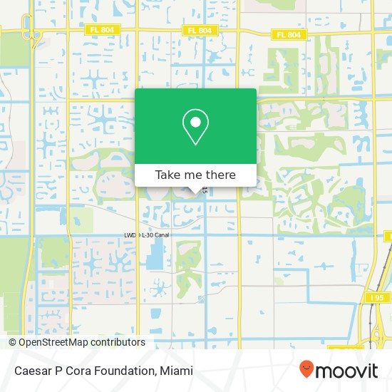 Caesar P Cora Foundation map