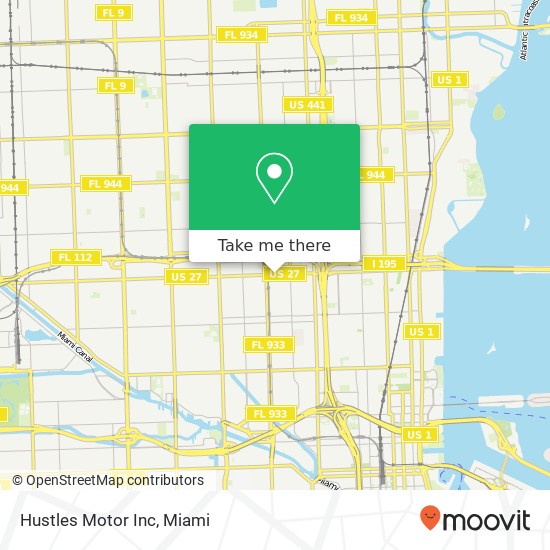 Hustles Motor Inc map