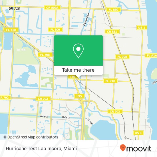 Hurricane Test Lab Incorp map