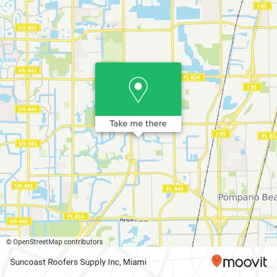 Mapa de Suncoast Roofers Supply Inc