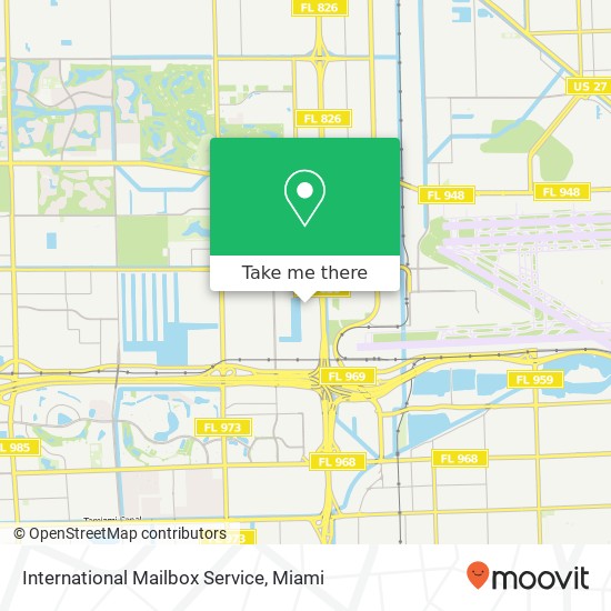 International Mailbox Service map