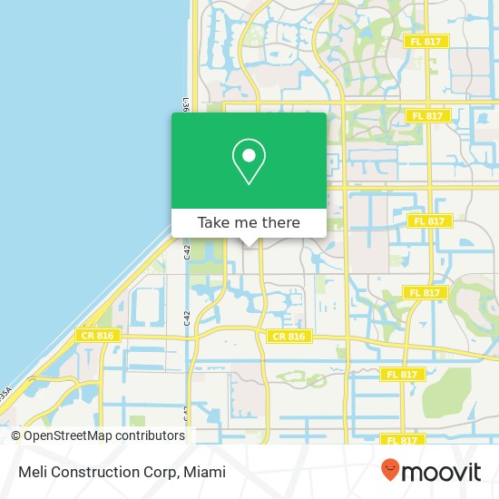 Meli Construction Corp map