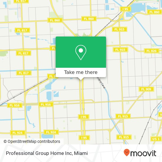 Professional Group Home Inc map