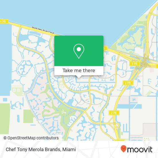 Chef Tony Merola Brands map