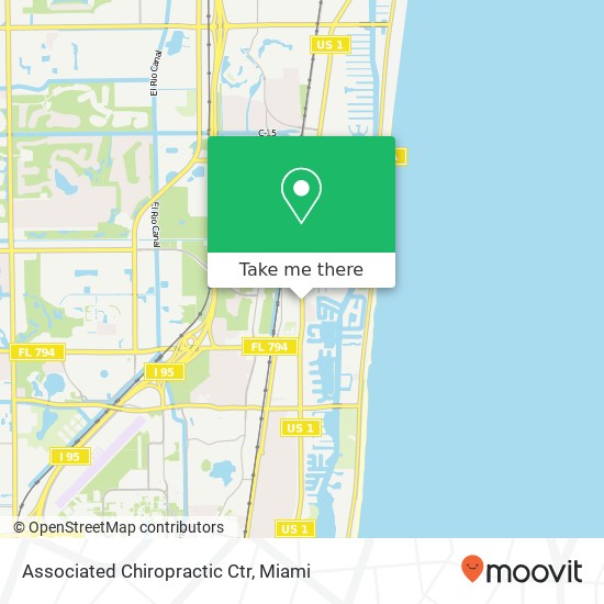 Associated Chiropractic Ctr map