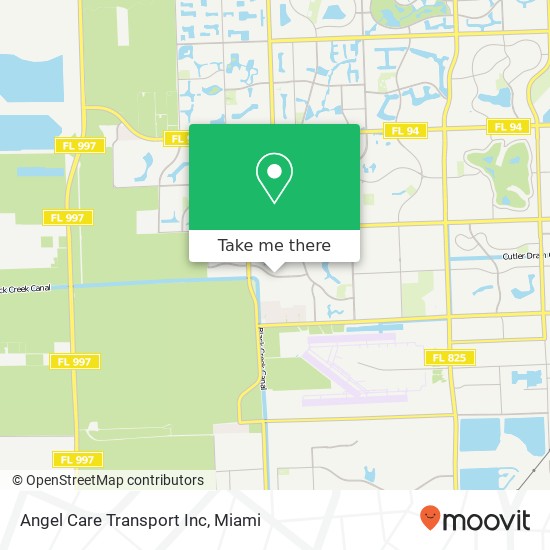 Angel Care Transport Inc map