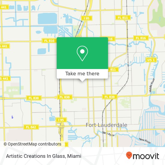 Artistic Creations In Glass map