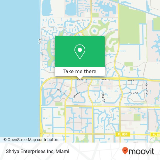 Mapa de Shriya Enterprises Inc