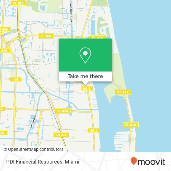 PDI Financial Resources map