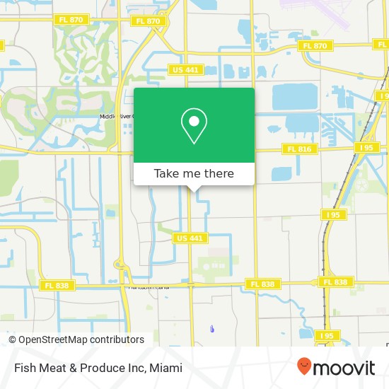 Mapa de Fish Meat & Produce Inc