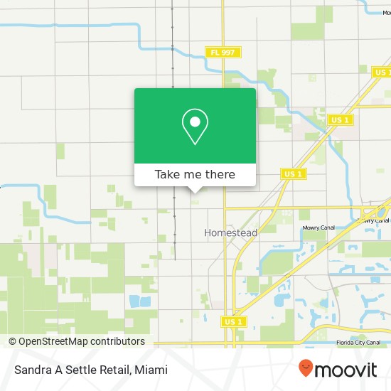 Mapa de Sandra A Settle Retail