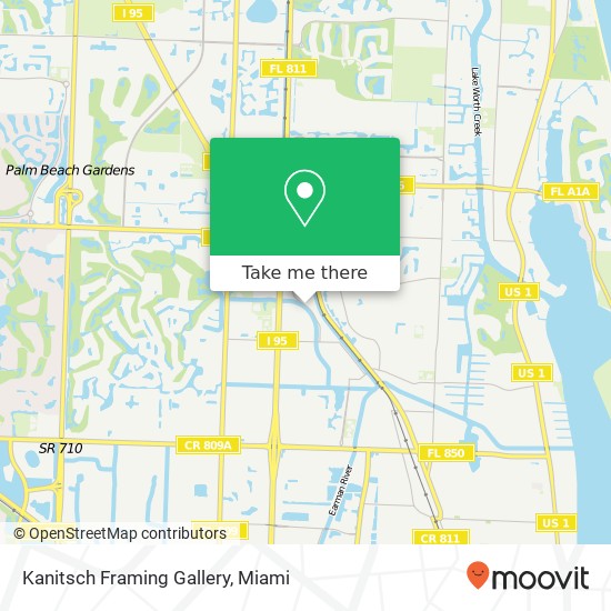 Mapa de Kanitsch Framing Gallery