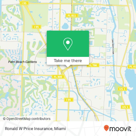 Mapa de Ronald W Price Insurance