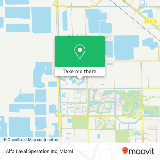 Mapa de Alfa Laval Speration Inc