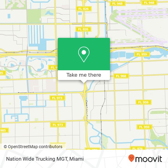 Mapa de Nation Wide Trucking MGT