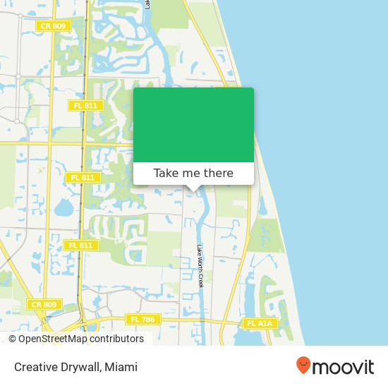 Mapa de Creative Drywall